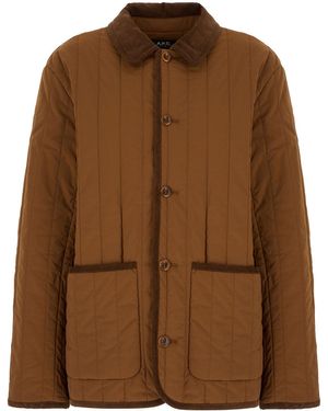 A.P.C. Clothing Jackets - Brown