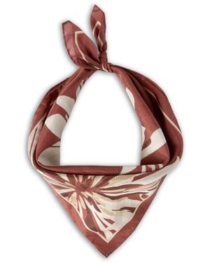 Brunello Cucinelli Printed Silk Foulard - Pink