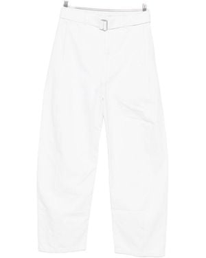 Lemaire Twisted Cotton Jeans - White