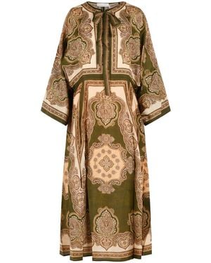 Zimmermann 'Mahon' Midi Tunic Dress - Natural