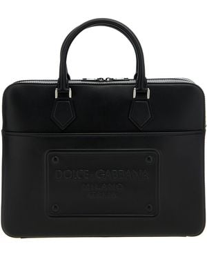 Dolce & Gabbana License Plate Handbag - Black
