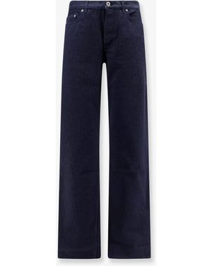 Dior Dior Cotton Jeans With All-Over Dior Oblique Motif - Blue