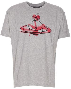 DRAWN ORB LOGO CLASSIC Tシャツ Vivienne Westwood Drawn Orb Logo T Shirt White | Mainline