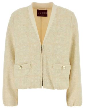 Gucci Neutrals Jackets - Natural