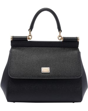 Dolce & Gabbana Dolce&Gabbana Medium Sicily Handbag - Black