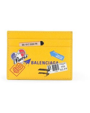 Balenciaga Card Holder - Yellow