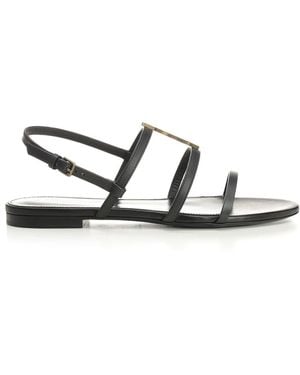 Saint Laurent "New Cassandra" Sandals - White