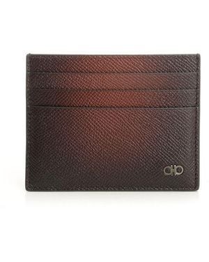 Ferragamo Gancini Credit Card Holder - Brown