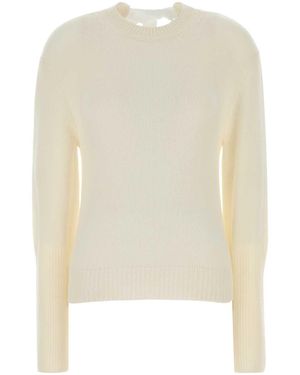 Lanvin Ivory Cashmere Blend Sweater - White