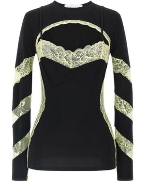 Marine Serre Trompe L'Oeil Top - Black