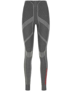 Prada Stretch Polyester Blend Leggings - Gray