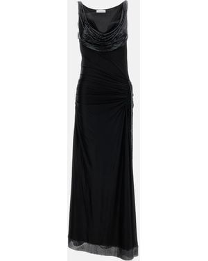 Rabanne Rabanne Long Jersey Dress - Black