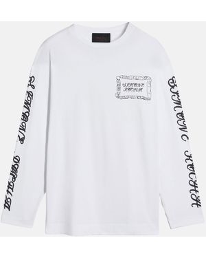 Simone Rocha Pillowcase Logo Print Long Sleeve T-Shirt - Gray