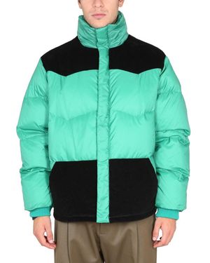 Marni Color-Block Down Jacket - Green