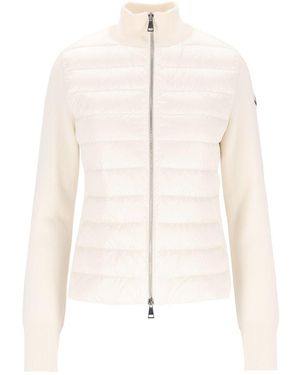 Moncler Padded Cardigan - White