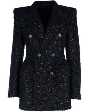Balenciaga Clothing Blazers & Gilets - Black