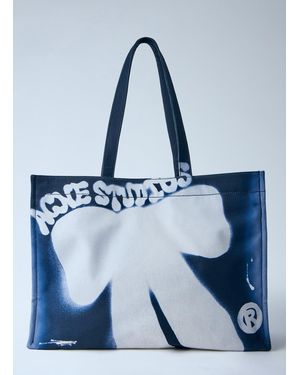 Acne Studios Trompe-L'Oeil Tote Bag - Blue