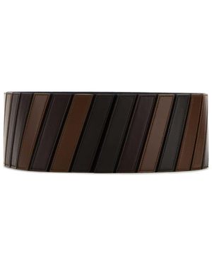 Alaïa Leather Belt - Gray