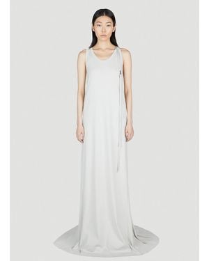 Ann Demeulemeester X-long Flared Dress - White