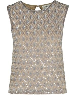 P.A.R.O.S.H. P.A.R.O..H. Polyamide Blend Blouse - Gray