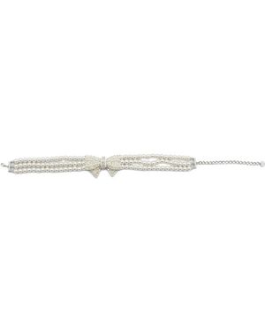 Self-Portrait Neutrals Necklaces - White