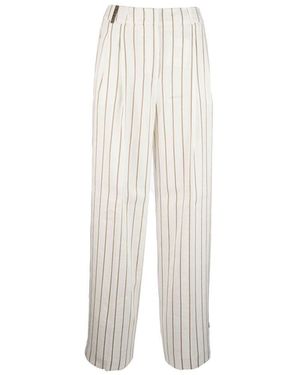 Peserico Clothing Pants - White