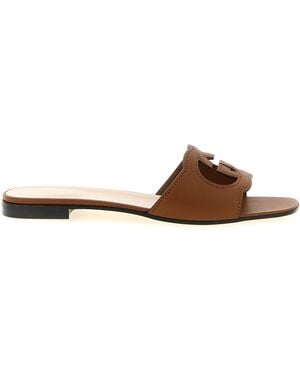 Gucci 'Gg' Sandals - Brown