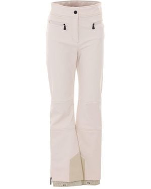 Moncler Logo Ski Pants - Natural