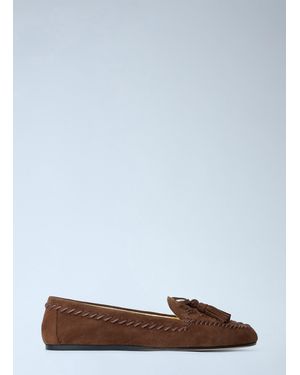 Prada Suede Loafers - White