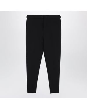 Loewe Stretch Wool Blend Pants - Black