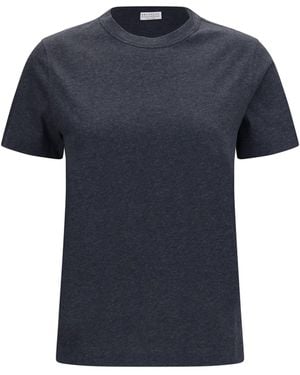 Brunello Cucinelli Monochrome T-Shirt - Blue