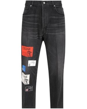 Celine Boyfriend Denim Jeans - Gray
