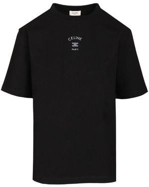 Celine Cotton Jersey T-Shirt - Black