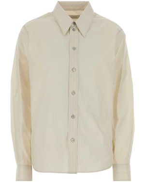 Lemaire Sand Poplin Shirt - Natural