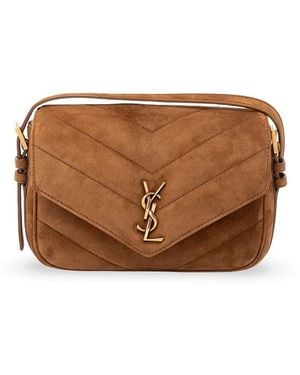 Saint Laurent 'Loulou' Large Bag - Brown