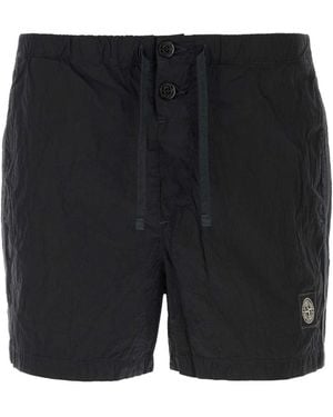 Stone Island Midnight Nylon Swimming Shorts - Black