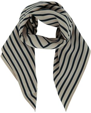 TOTEME Signature Monogram Silk Scarf - Black