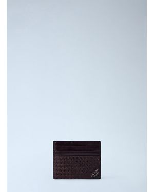 Prada Leather Card Holder - White