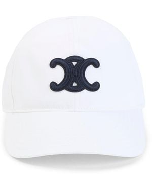 Celine Triomphe Baseball Hat - White