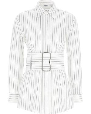 Burberry Striped Shirt - White