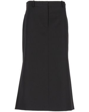 Fendi Grain De Poudre Skirt - Black