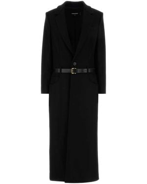 DSquared² Dsquared Stretch Wool Blend Coat - Black