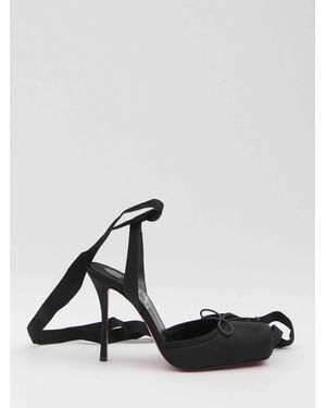 Christian Louboutin Cassia Lace Up Pumps - White
