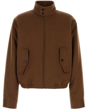 Bottega Veneta Wool Blend Jacket - Brown
