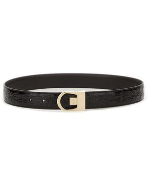 Saint Laurent Reversible Belt - Black