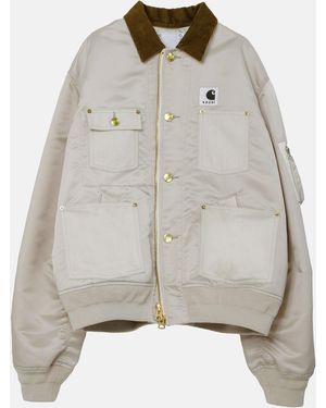 Sacai X Carhartt Nylon Twill Duck Blouson - Gray