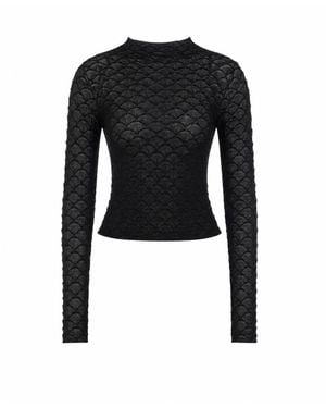 Lanvin High Neck Sweater - Black