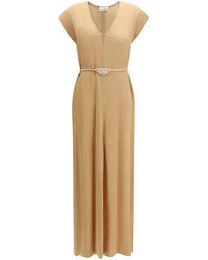 forte_forte Forte_Forte Long Kaftan Dress - Metallic