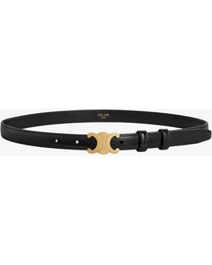 Celine Leather Belt - White