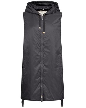 Max Mara Drop-Proof Canvas Vest - Black